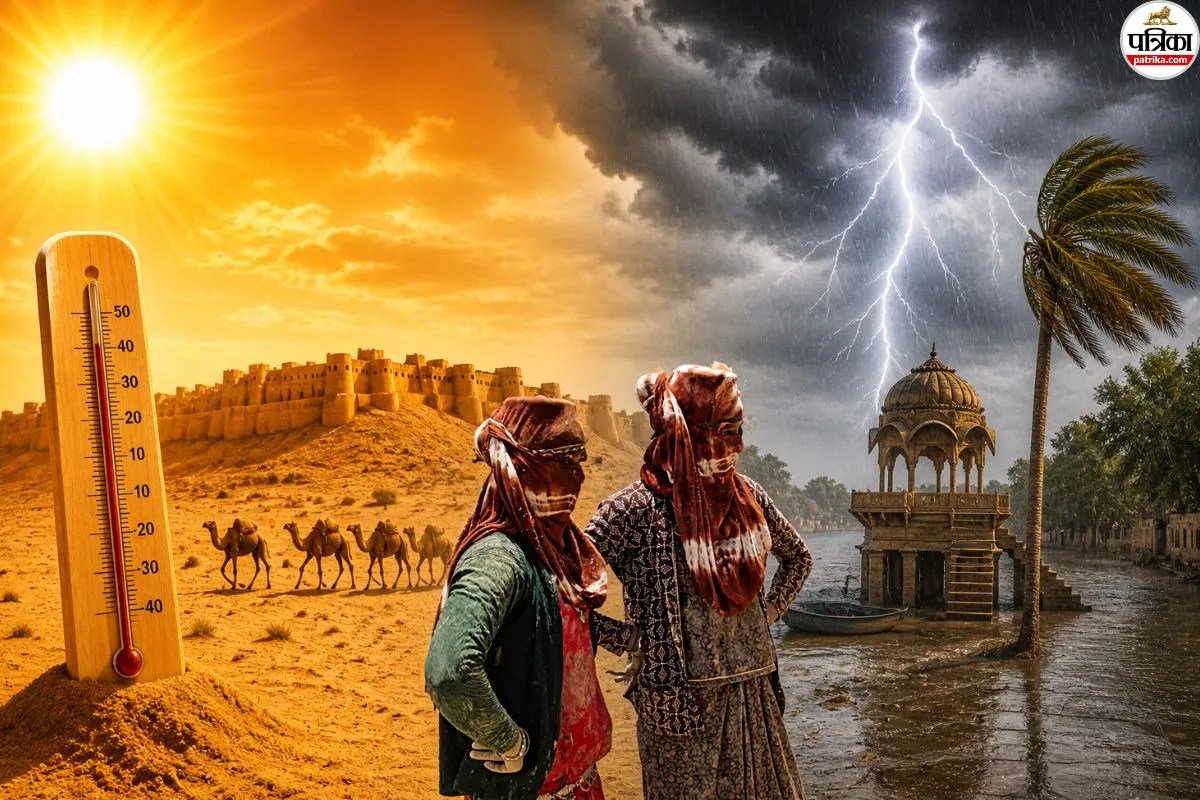 अगले 3 दिन राजस्थान में आंधी-बारिश का अलर्ट, IMD की बड़ी चेतावनी, 10 साल में सबसे गर्म रहा अप्रेल | Rajasthan Hottest April In 10 Years Jaisalmer Barmer Extreme Heat Zone Storm Rain Alert