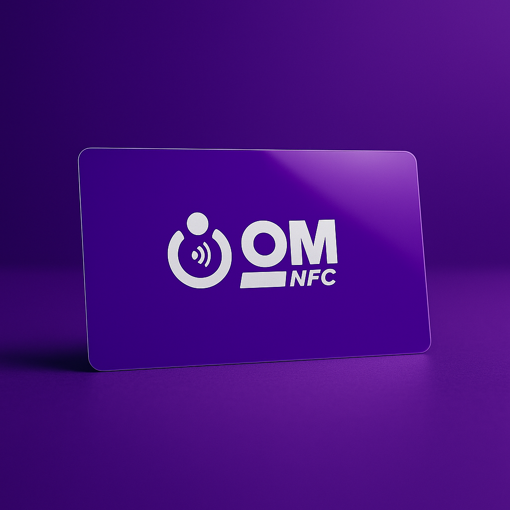 Glossy Purple PVC NFC Card