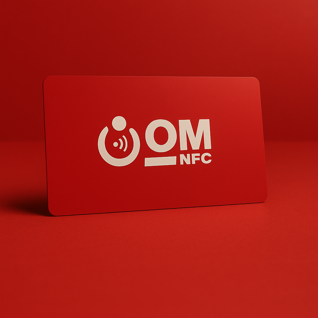 Matte Red PVC NFC Card