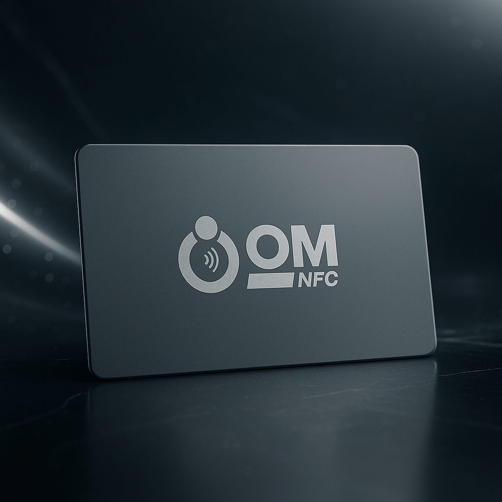 Matte Metal Grey NFC Card